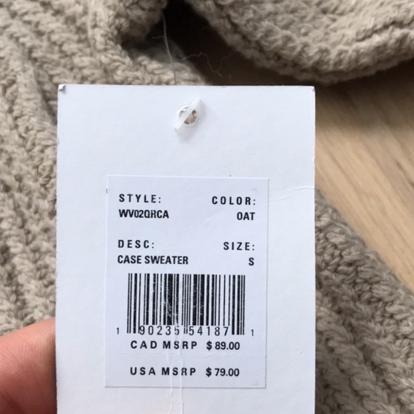 RVCA Case Sweater in Oat - Picture 5 of 6